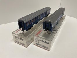 Fleischmann H0, 5156 zwei Personenwagen der NS, Neuwertig