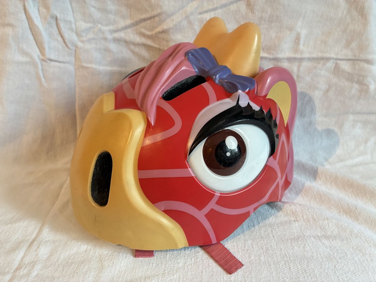 Caschi: Crazy Safety Kinderhelm "Red Giraffe" Gr. 49-55 cm – Usato da Affoltern am Albis venduto da Dschroeder