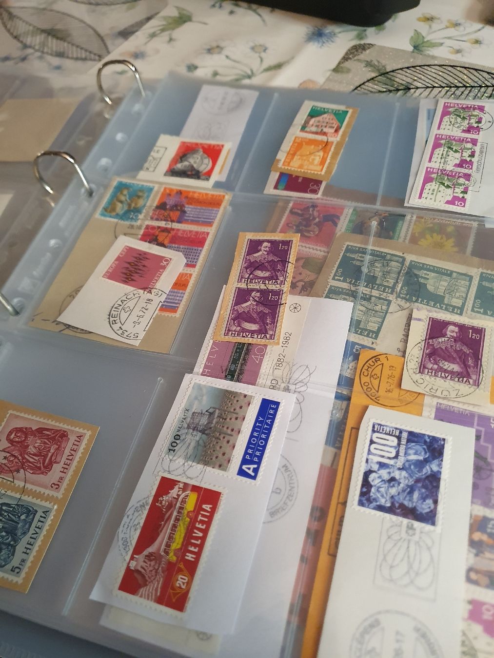 Alle Briefmarken: Ordner mit ungelösten Briefmarken – Gebraucht aus Belp von Liacheyenne 1