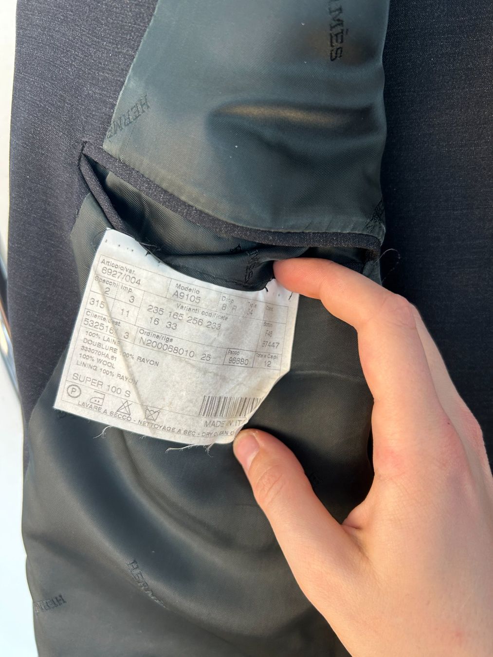 Hermès Jacken: Hermès Grey Wool Suit Blazer – Gebraucht aus Bern von kurtikobolt74 4
