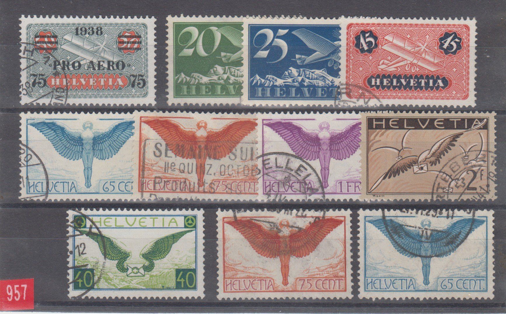 Tutti i francobolli: Lot de timbres poste aérienne – Usato da Boécourt venduto da Denteles66