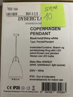 Pendelleuchte Dyberg Larsen Copenhagen Shiny White neu