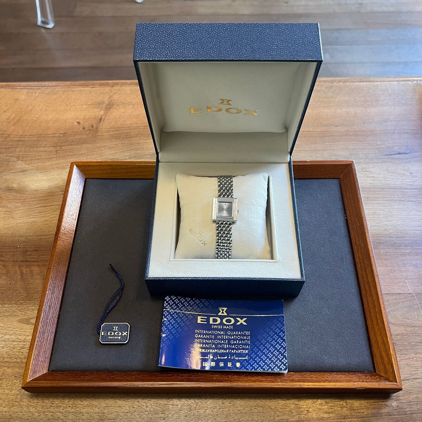 Edox Orologi: Edox Lady Diamond Set Bezel Full Set – Usato da Carouge GE venduto da Watchaser 9