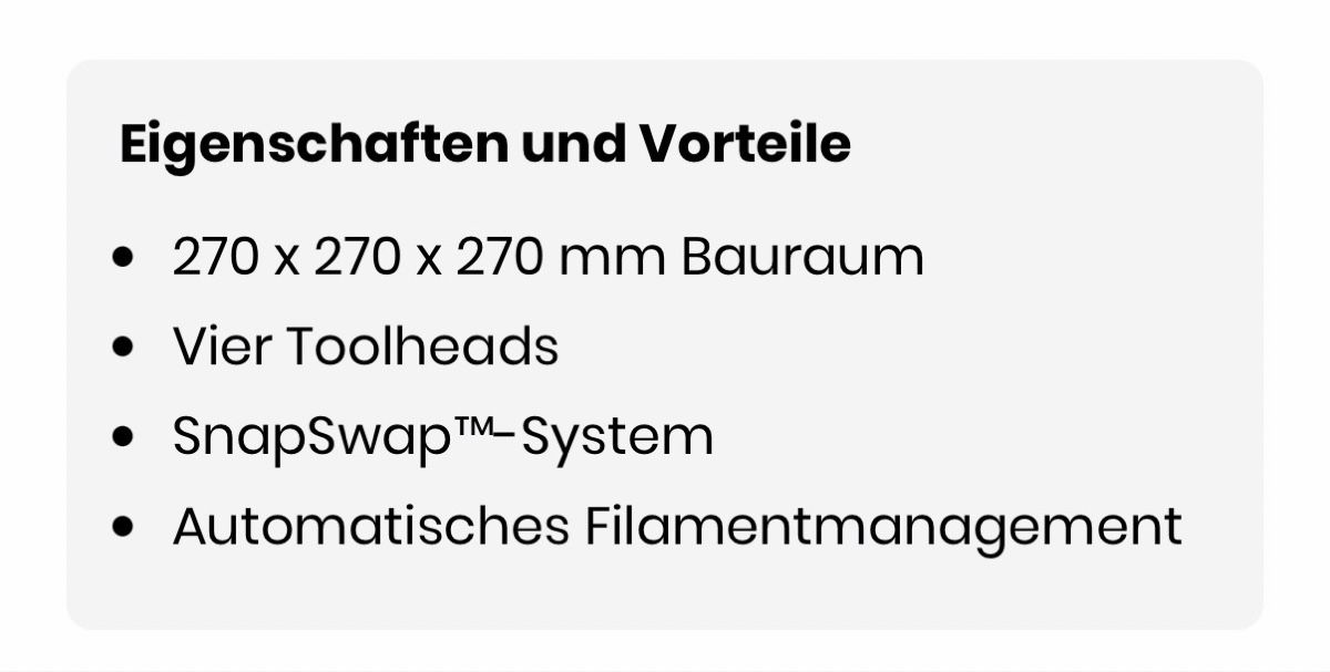 Snapmaker 3D Drucker: Snapmaker U1 – Neu und originalverpackt aus Wangen SZ von ca018 6