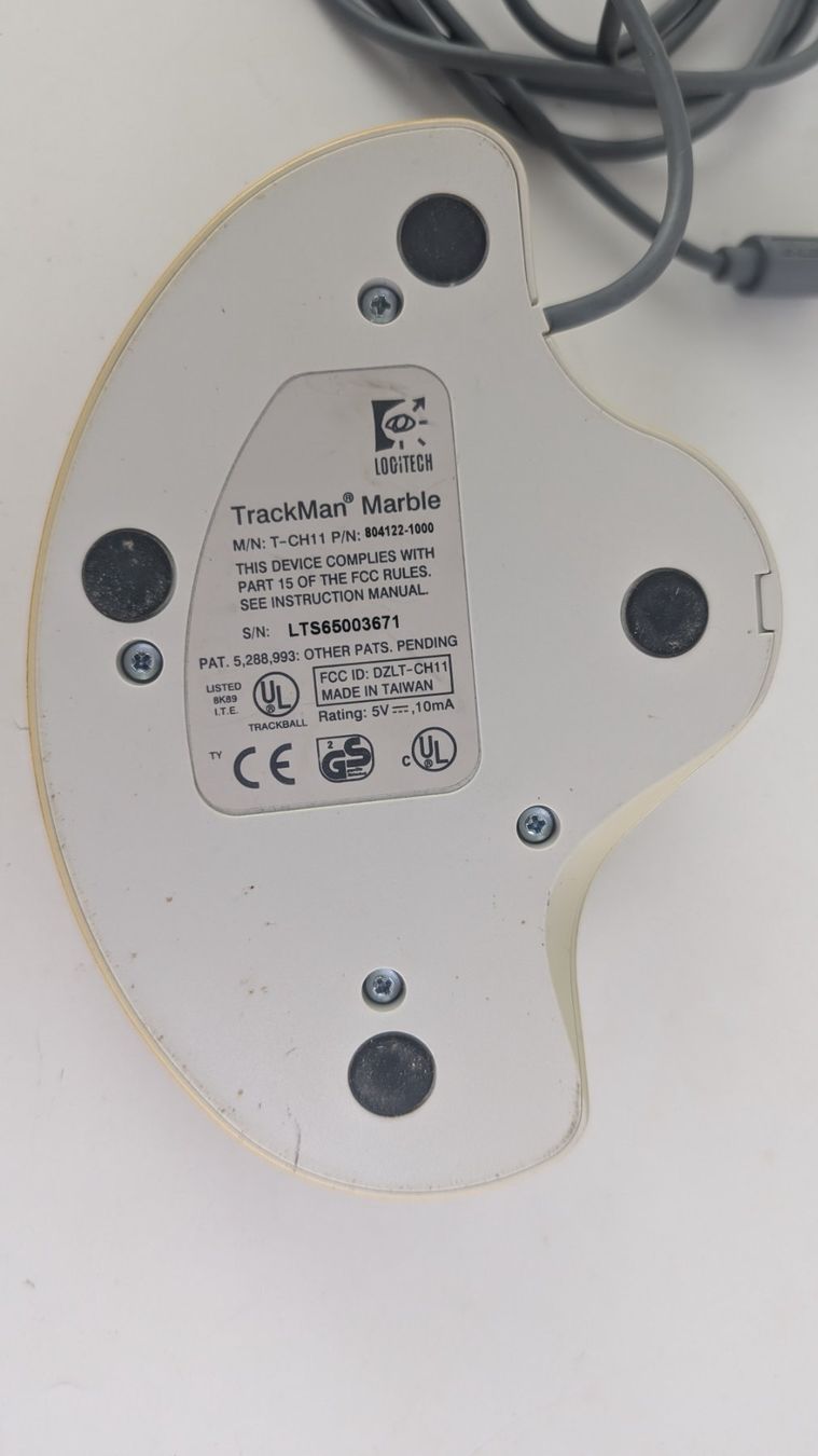 Logitech Mouse: Logitech Trackman Marble FX Trackball - PS/2 Maus - Top! – Usato da Zürich venduto da axolottchen 5