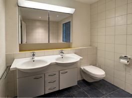 Komplettes Badezimmer – Badewanne, Spiegelschrank, Lavabo…