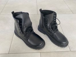 Leder Stiefel mit Reisverschluss Gr.40/41 (Fuss ca 26cm)