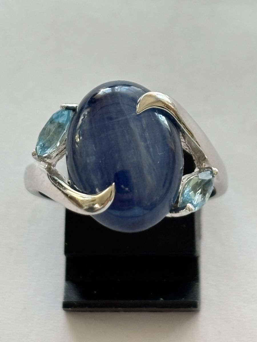 Ringe: Ring Silber 925 mit blauem Stein – Gebraucht aus Langnau am Albis von flusspflege 1