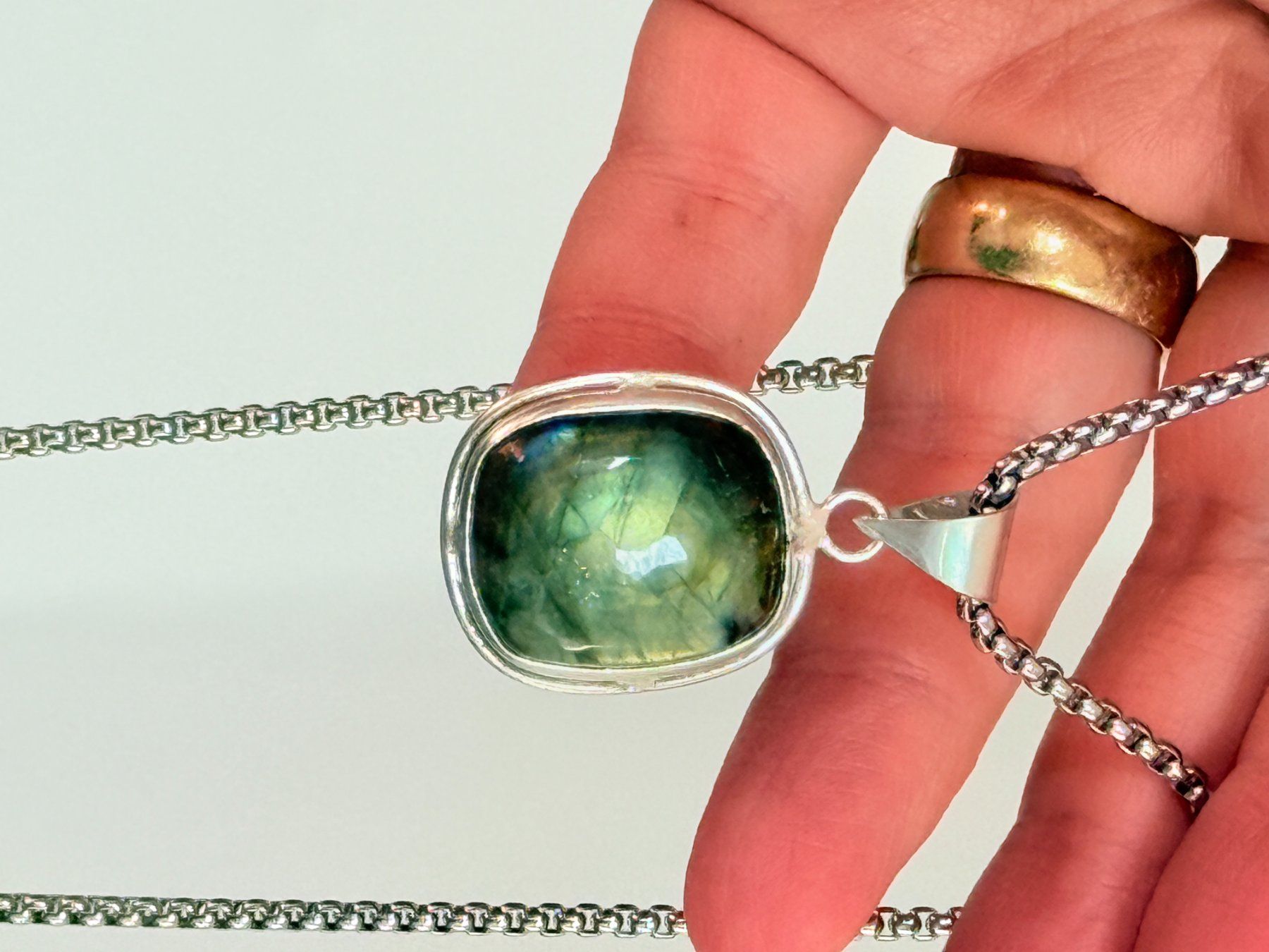 Catenine: Collier avec labradorite ✨ – Nuovo e nell'imballaggio originale da Genève venduto da AGBERG 4