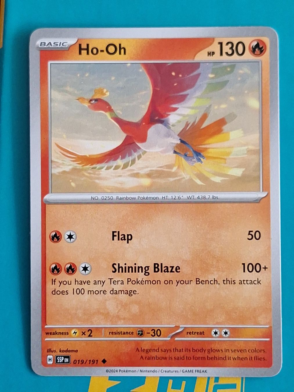 Pokémon Carte collezionabili: Ho-Oh - Pokemon Surging Sparks – Usato da Altstätten SG venduto da GGsGameshop