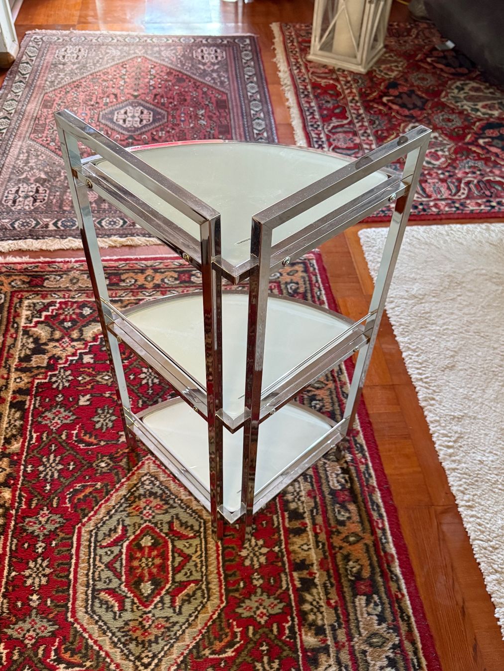 Scaffali: Eckregal 3 Ablagen Chrom Glas – Usato da Allschwil venduto da meeresperle 2