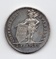 (1950) Tessin, 2 Franken 1813 top stgl