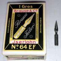VM) Brause Feder Nr. 64 EF gemäss Foto, ohne Schachtel
