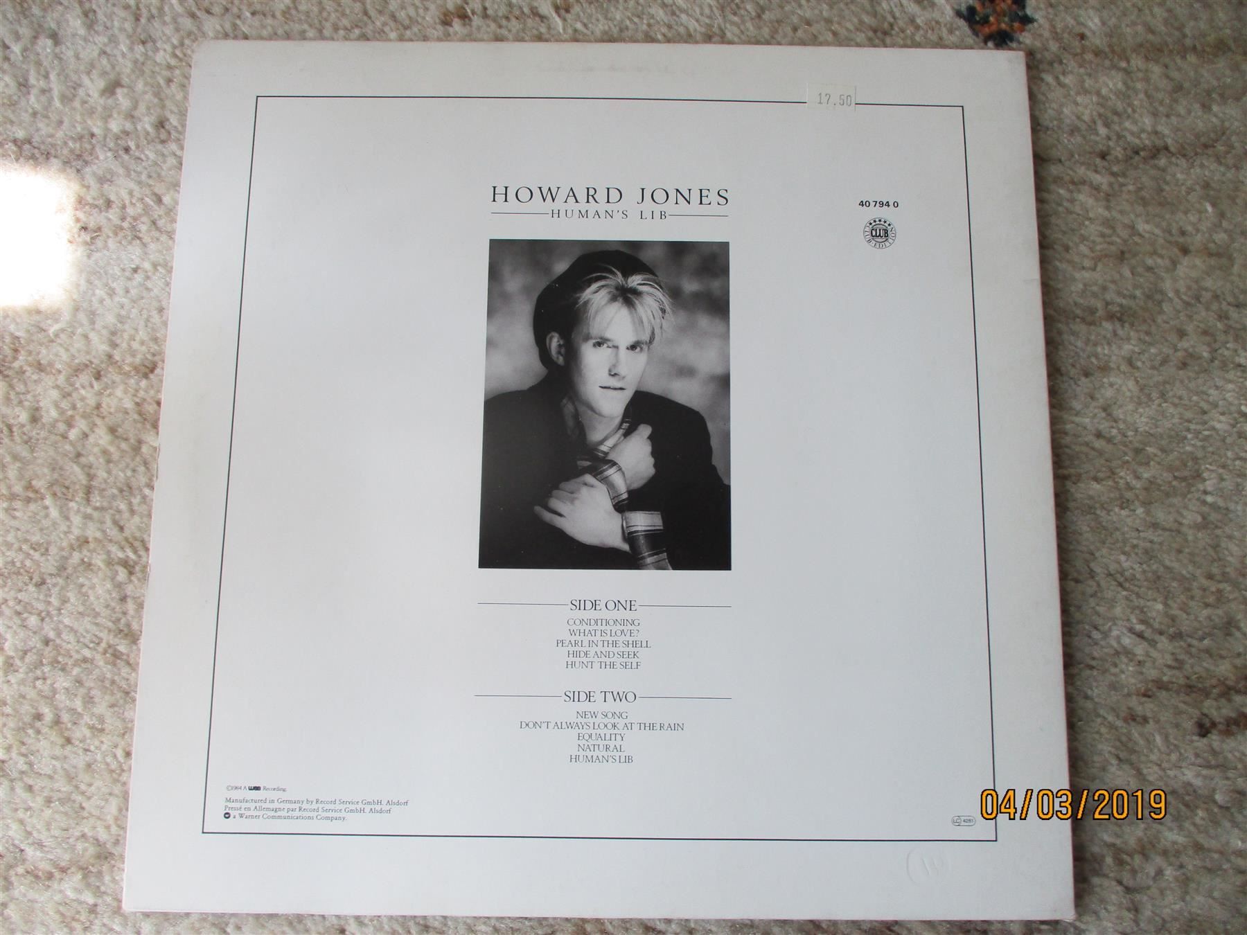 Schallplatten: Howard Jones – Human's Lib – Gebraucht aus Liestal von Disc-Point 2