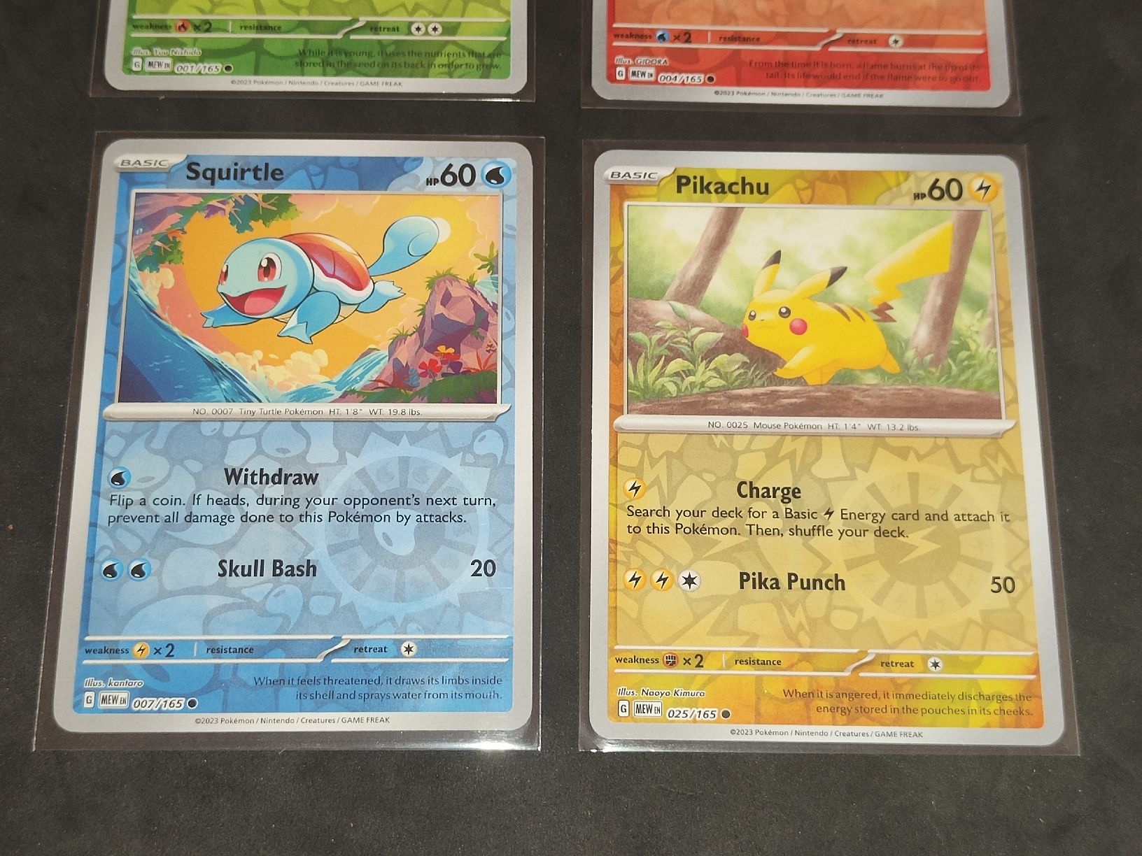 Pokémon Sammelbilder & Trading cards: 151 Reverse Holo EN Bulbasaur, Charmander, Squirtle, Pikachu – Neu (gemäss Beschreibung) aus Riva San Vitale von kokinho95 3