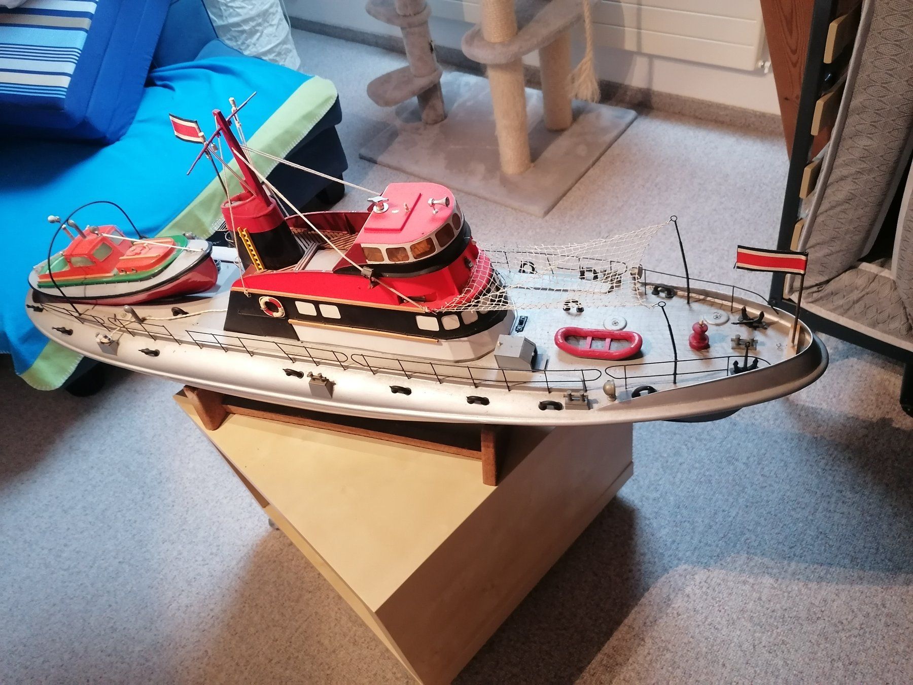 Graupner RC Modellbau: Rc Boot, Graupner, A. Bermpohl Seenotkreuzer , Winterprojekt – Defekt aus Romanshorn von  1