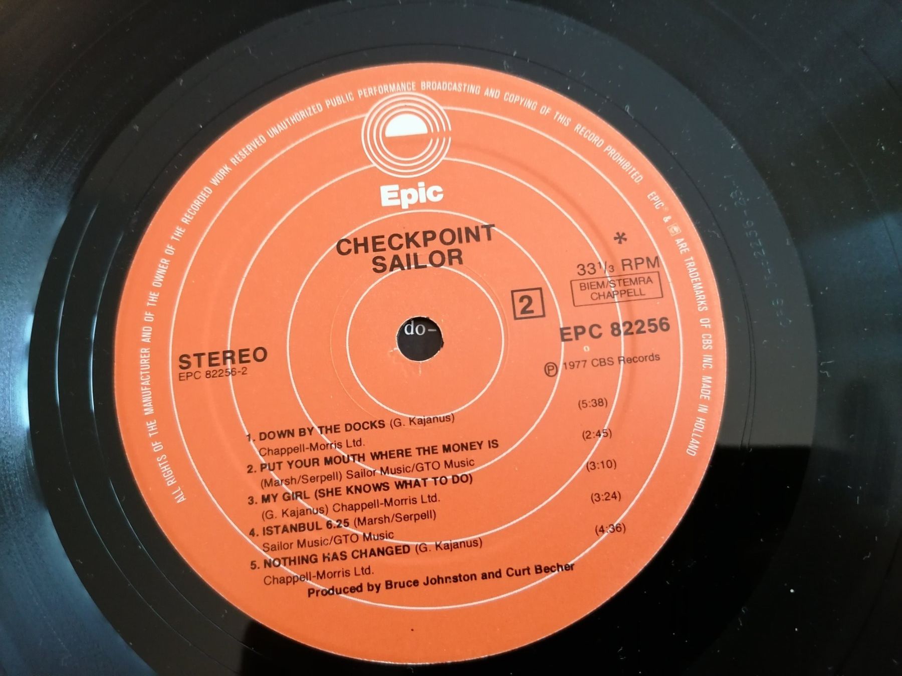 Dischi in vinile: LP - Sailor - Checkpoint - Vinyl  - 1977 – Usato da Basel venduto da vintagecollector 2