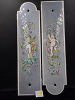 2 Metallschilder mit Emailbemalung