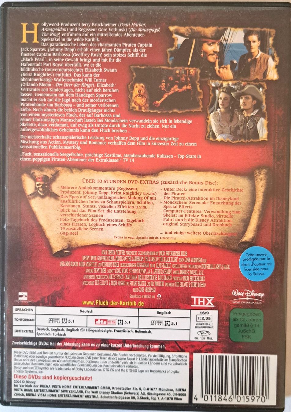 Tutti i DVDs: Fluch der Karibik – Usato da Tenniken venduto da mik_6mxg 7