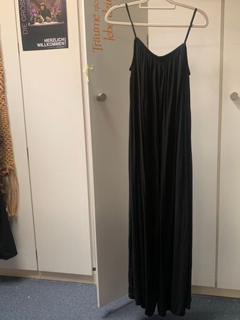 weiter Sommeroverall schwarz, XL / 46 locker luftig, viskose