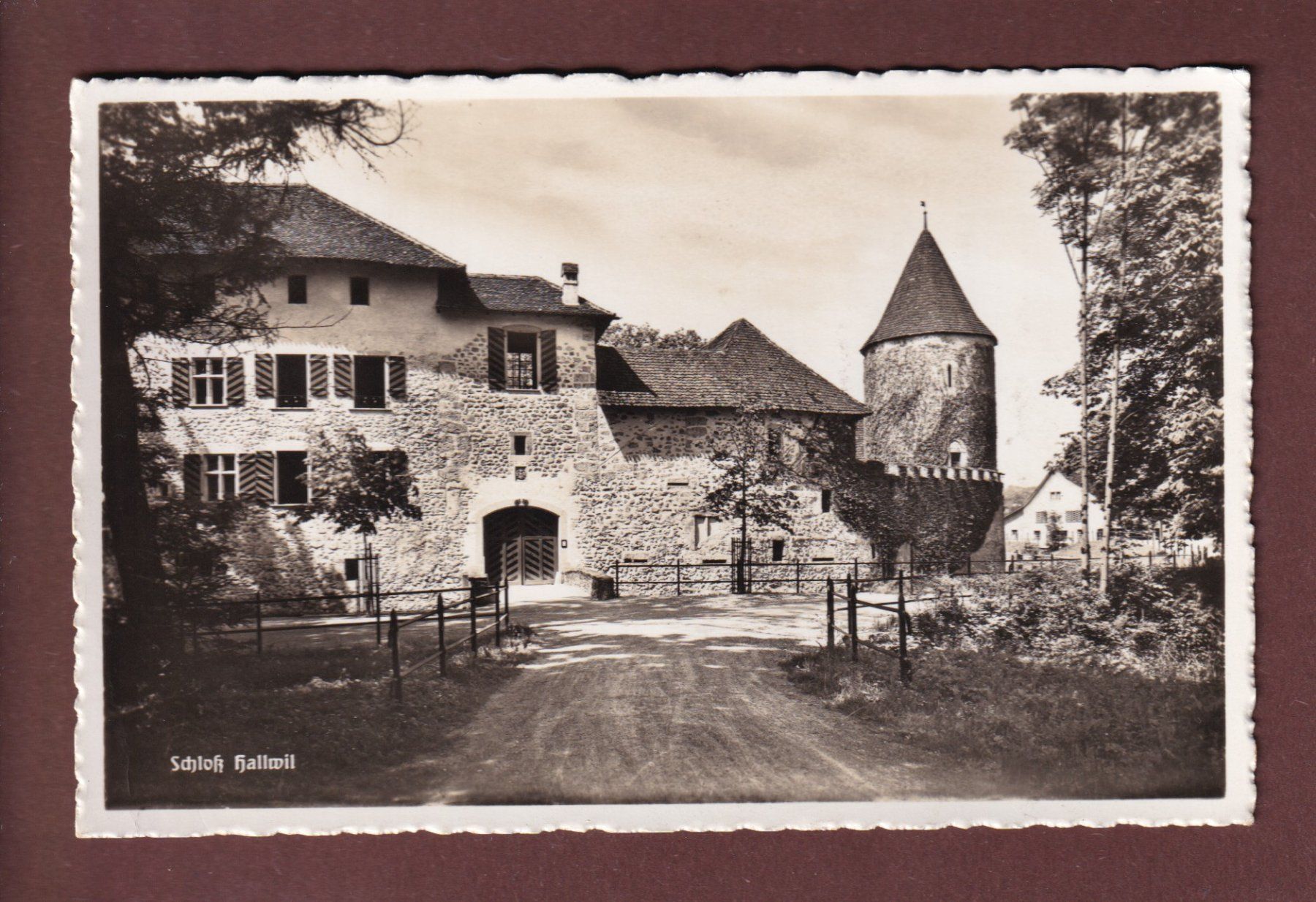 Cartoline postali: Schloss HALLWIL - 1940 Feldpost – Usato da Pully venduto da nicecards-shop