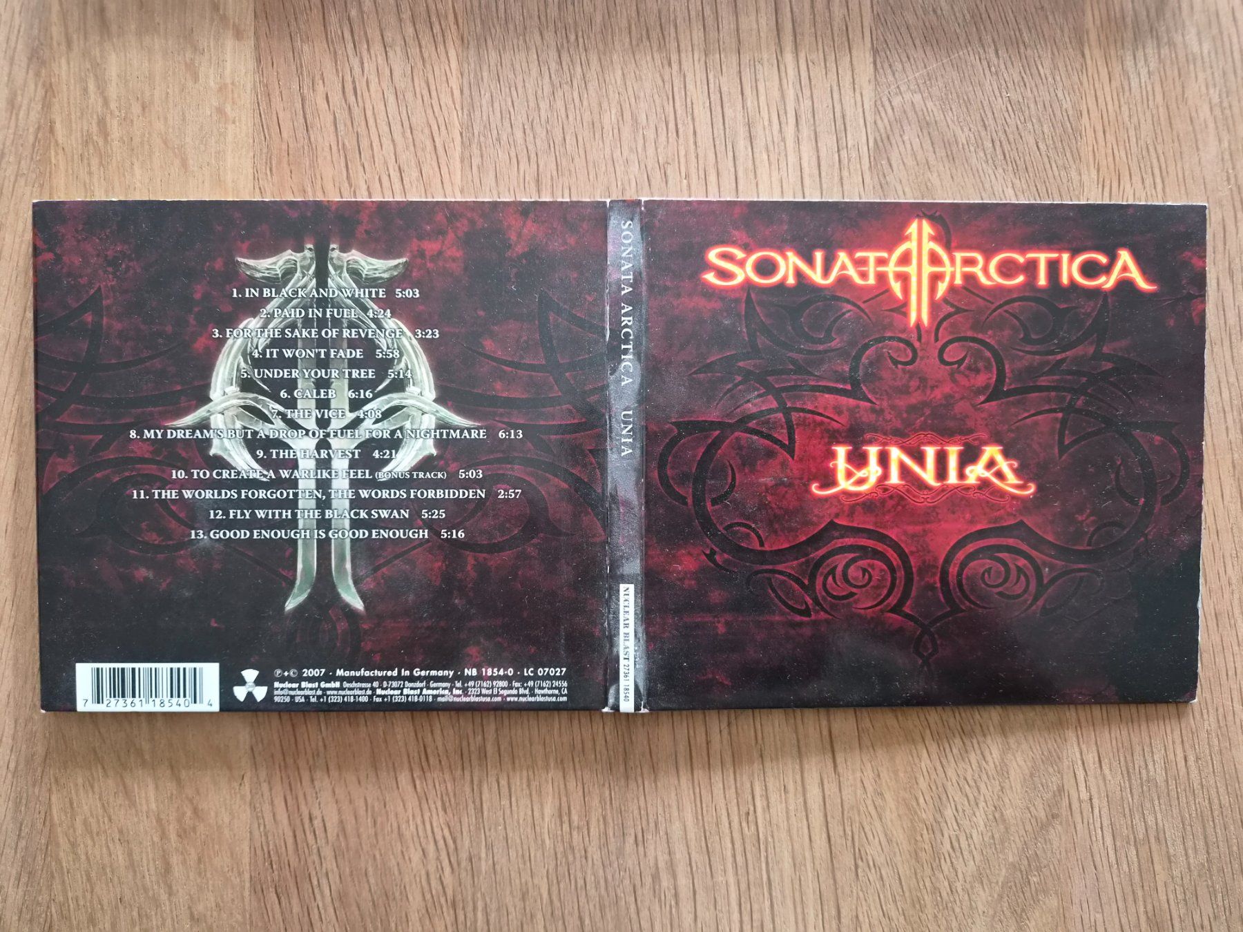 CD: CD Sonata Arctica - Unia, 2007 – Usato da Nebikon venduto da Harley-Davidson01