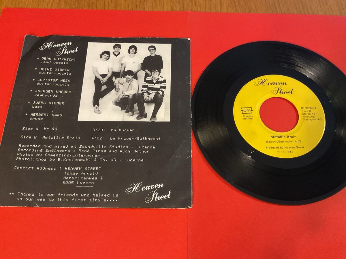 Schallplatten: Heaven Street - Mr 48 / Metallic Brain, Single, 1982 – Gebraucht aus Steinach von Quarkie 1