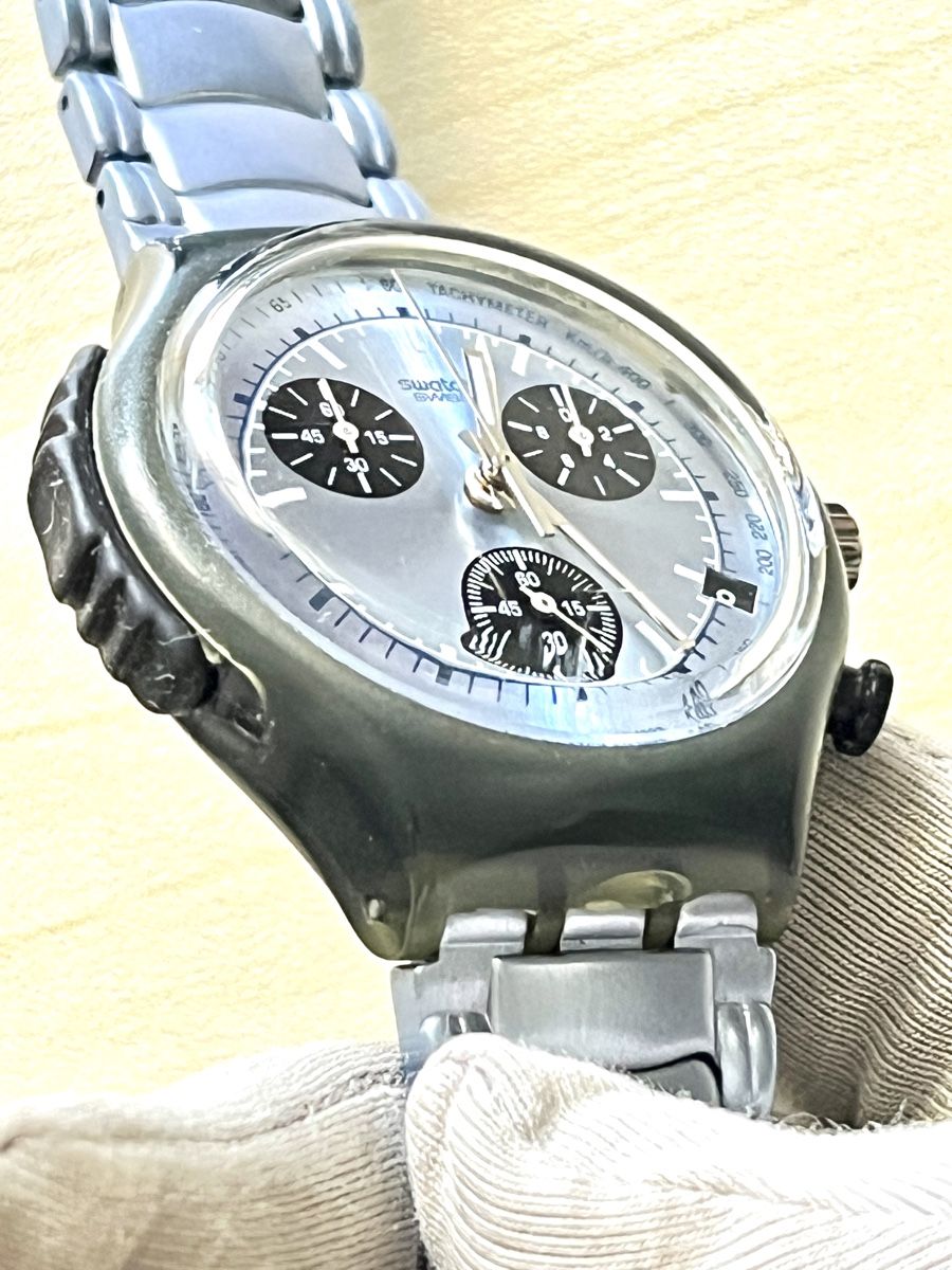 Swatch Orologi: Swatch Chronograph Uhr  Herren Armbanduhr – Usato da Grenchen venduto da chththl 3