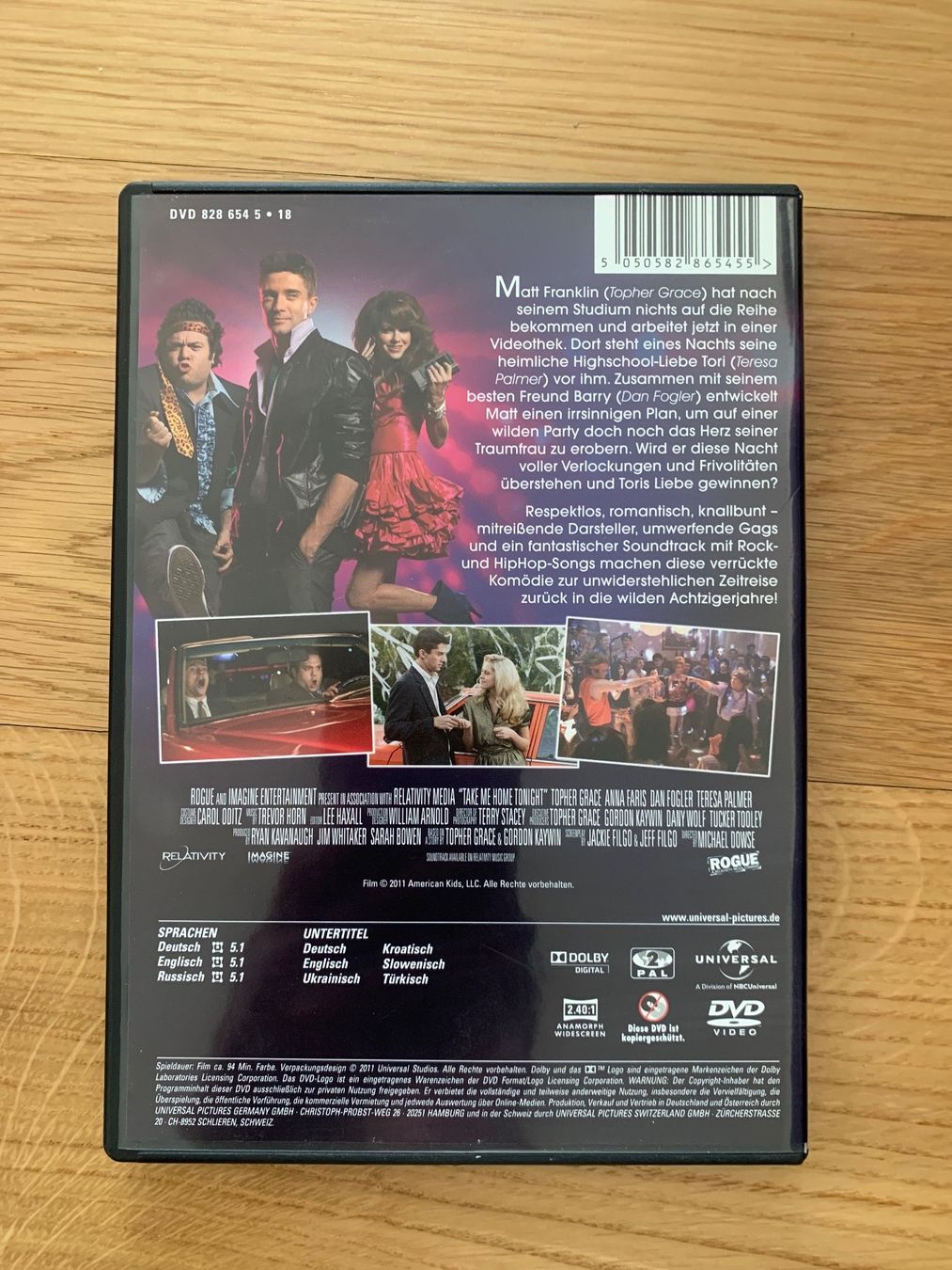 Tutti i DVDs: DVD Take me home tonight – Usato da Zug venduto da celinaweiss 1