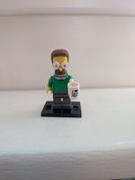 Lego Simpsons Ned Flanders figure with mug. missing toolbox.