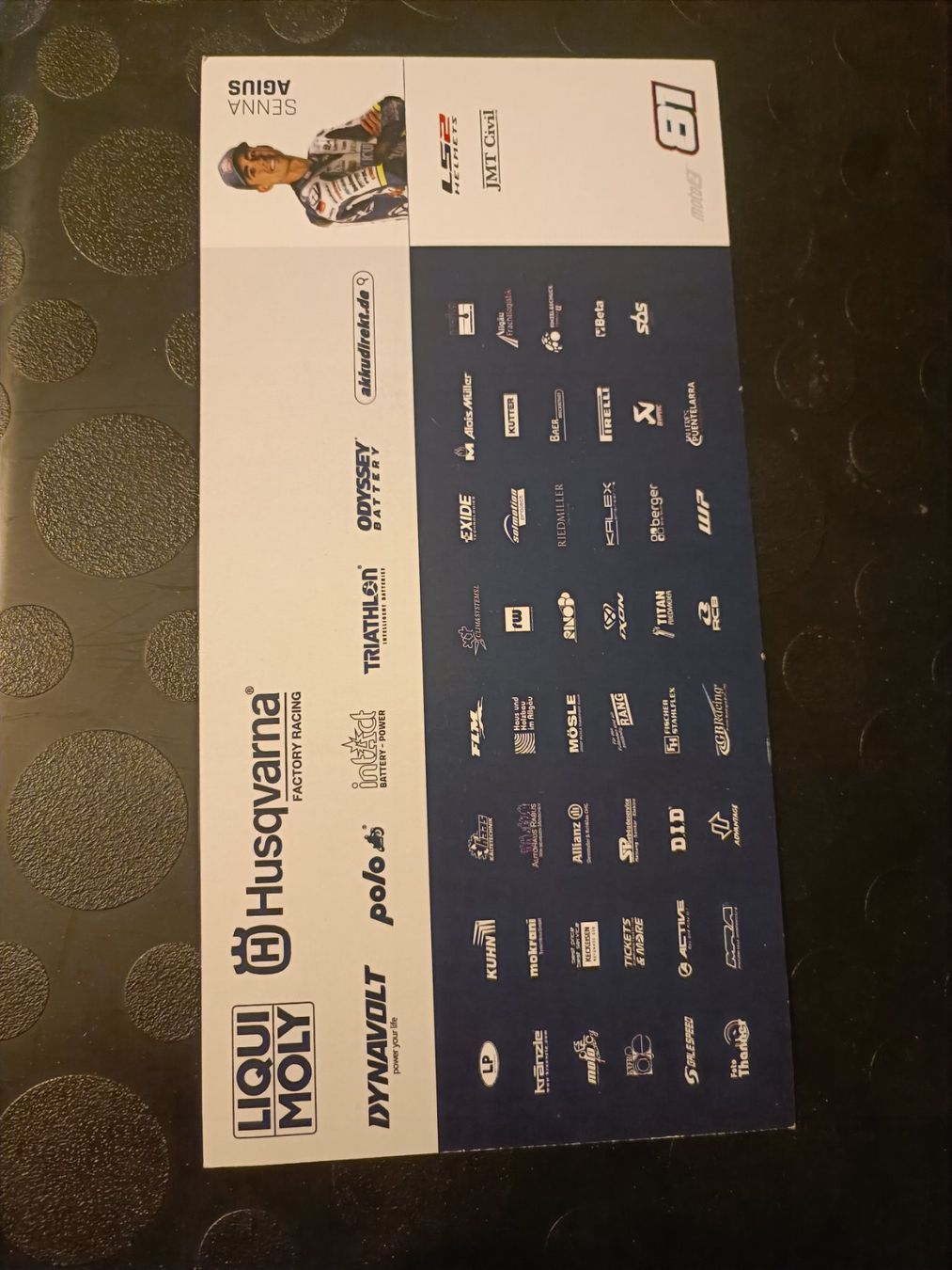 Autografi: Senna Agius - Moto 2 – Usato da Menziken venduto da Artographs 1