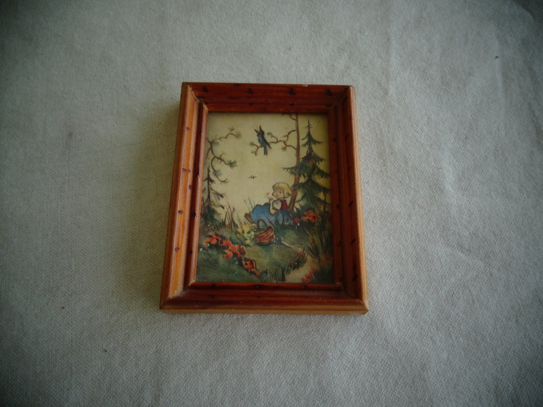 Posters & Illustrations: kleines Bild im Holzrahmen – D'occasion à Neerach par jenny062