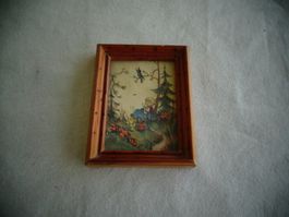 kleines Bild im Holzrahmen