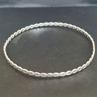 Silber Armreif 925er, geflochten, elegant,