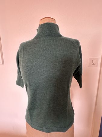 Grüner Rollkragenpullover AKRIS Punto