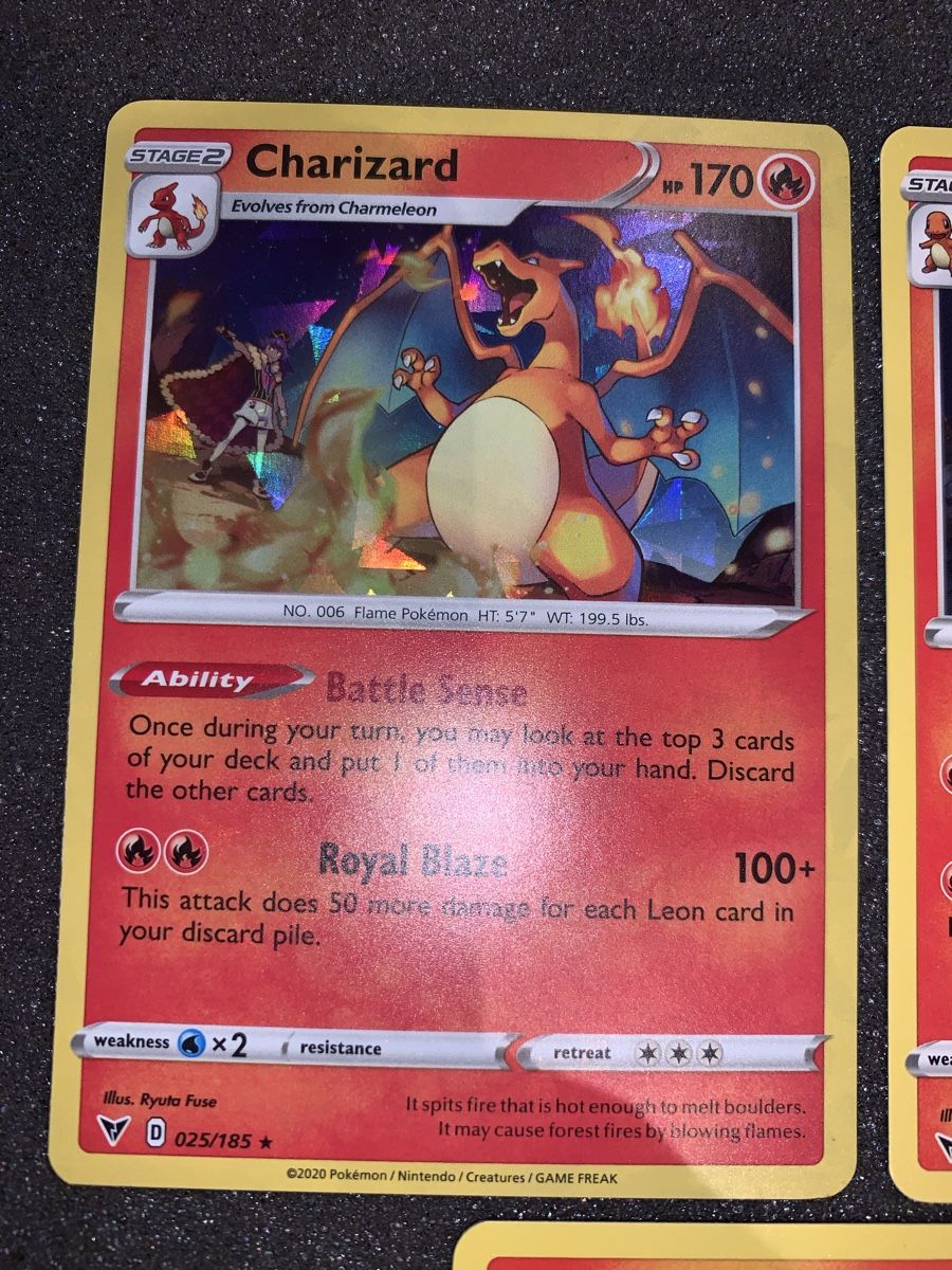 Pokémon Sammelbilder & Trading cards: Ab 1.- Charizard Holo 170/185 2020 – Gebraucht aus Bironico von ars_z6lb 3
