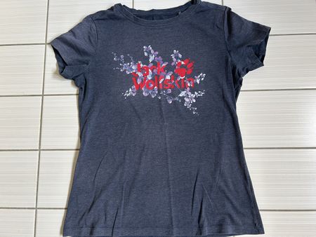 Damen T-Shirt Jack Wolfskin dunkelgrau Grösse M