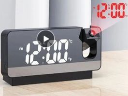 Digitaler Projektions wecker wiederaufladbar drehbar