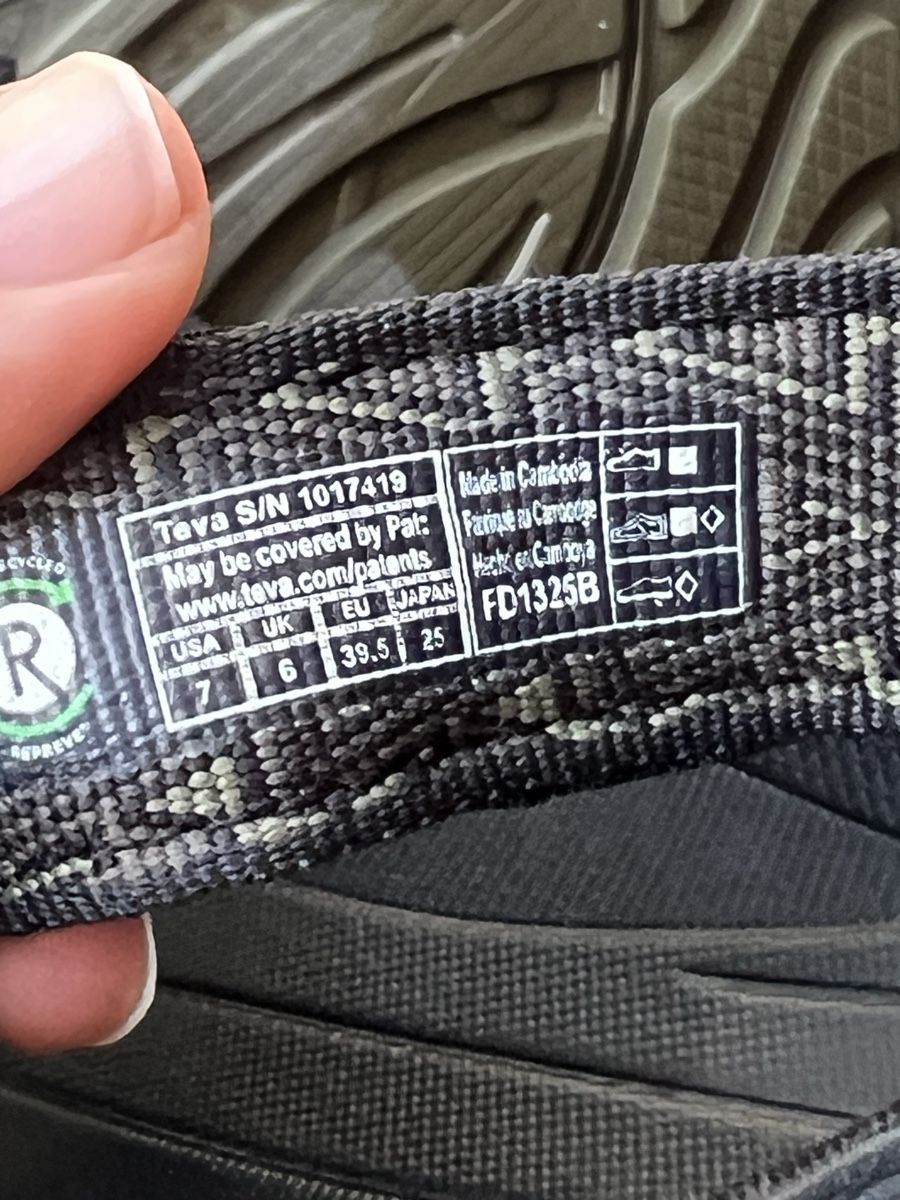 Teva Herrenschuhe: Teva Sandals Black Pattern EU 39.5 Used – Gebraucht aus Glattpark(Opfikon) von Seri_pa 3