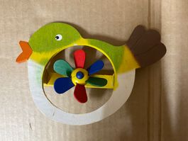 Handbemalter Vogel Windspiel