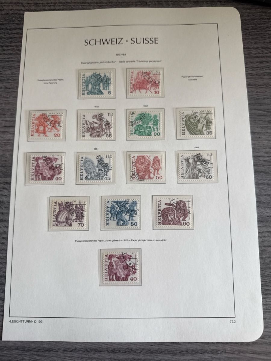 Tutti i francobolli: Schweiz Briefmarken Sammlung 1977-84,, Top! – Nuovo (secondo la descrizione) da Tafers venduto da nicole.ts