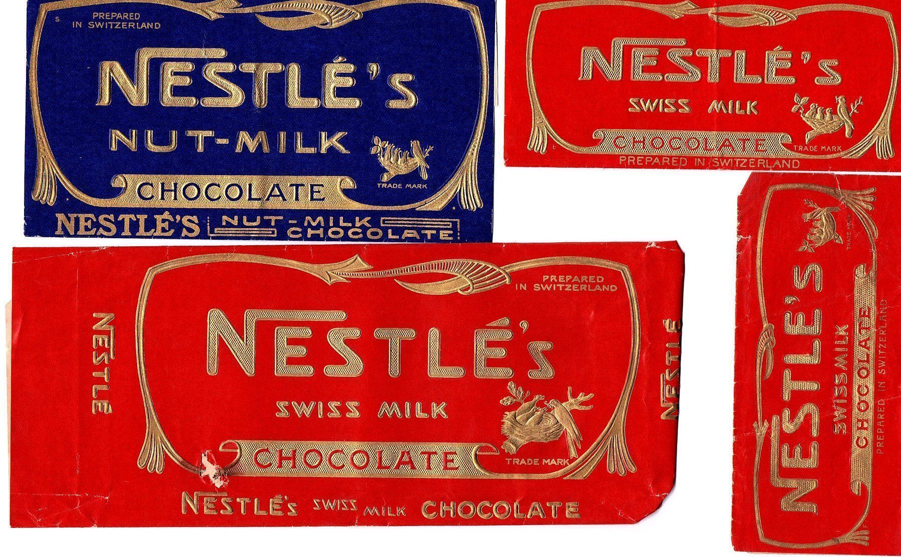 Schilder: Werbung antik Schokolade Nestle Lot – Gebraucht aus Mörschwil von antiksalon