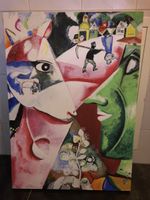 Original Painting "Village Life" Style of Marc Chagall
