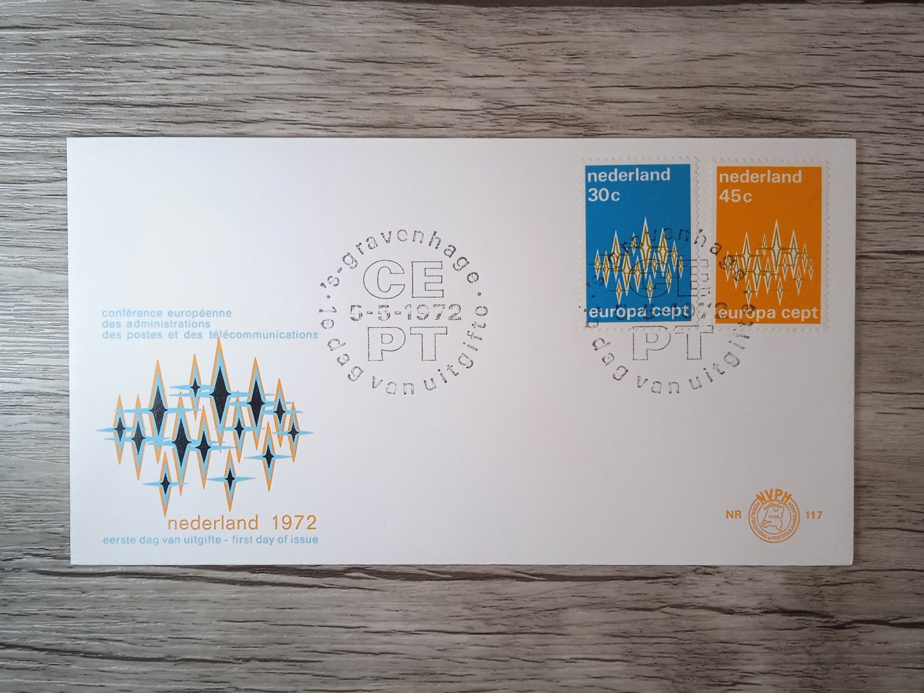Tutti i francobolli: TR47 Enveloppe + Timbre Pays-Bas 1972 – Usato da Cousset venduto da Patrick_Collections