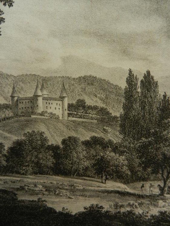 Incisioni: Schloss Berthe Yverdon – Usato da Risch venduto da Antikfee 5