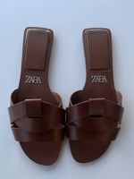 Sandalen Zara geflochten braun Grösse 38