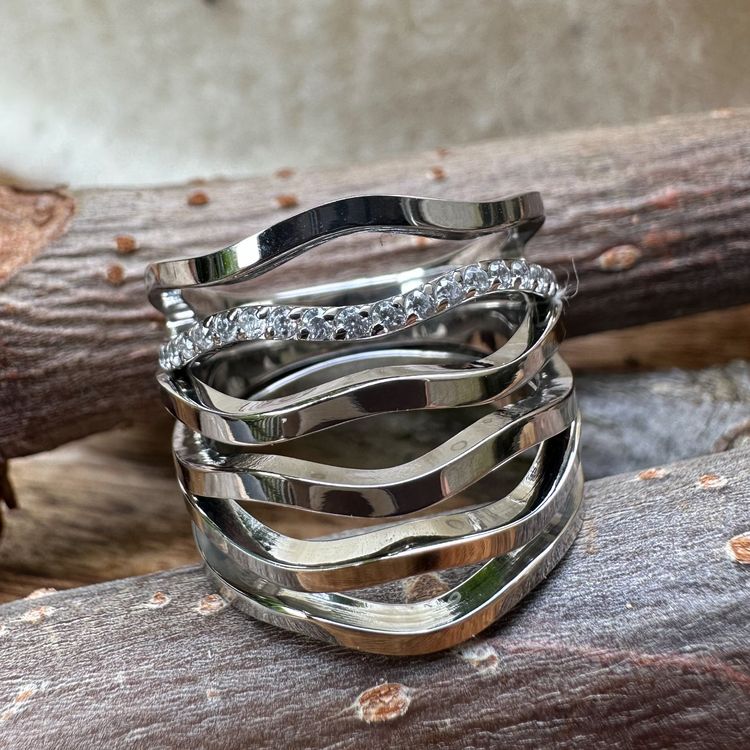 Produktbild von Yin Yang Ring In Echte Edelmetall Ringe Ohne Steine