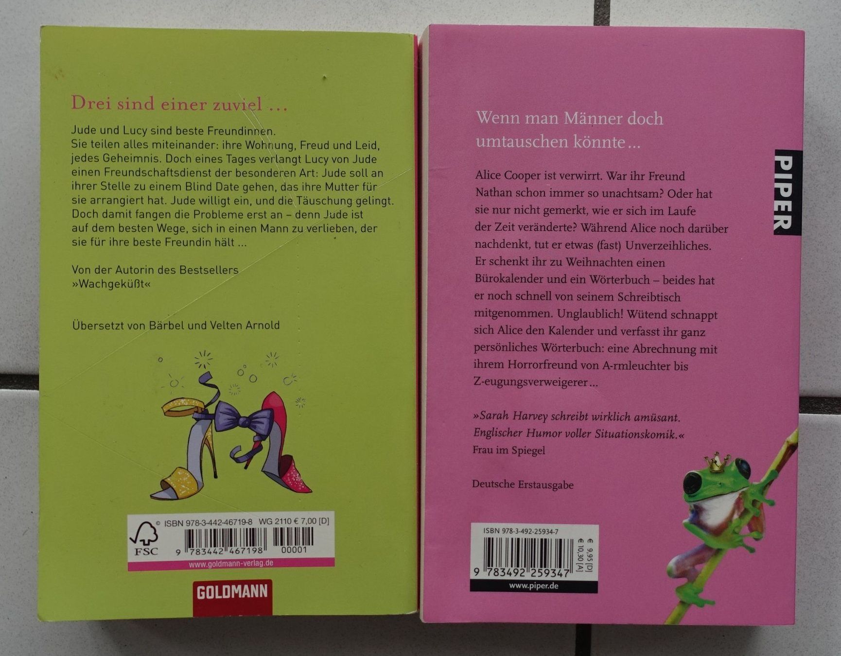 Libri: 2x Sarah Harvey - Romane – Usato da Arbon venduto da drs64 1
