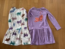 2 er Set Jerseykleider 122/128 H & M Tiger 🐅 Top