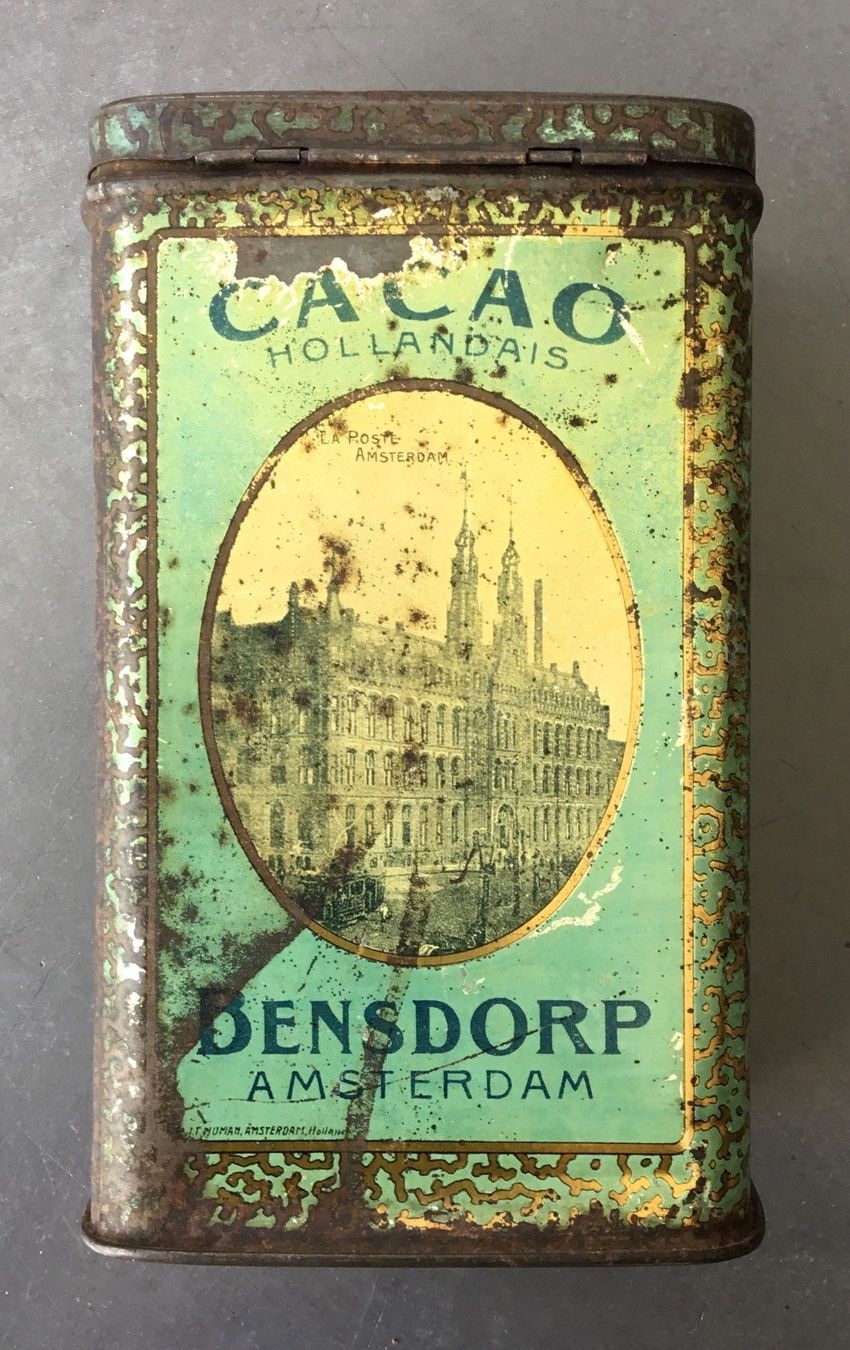 Dosen: Blechdose Cacao Bensdorp, antik – Gebraucht aus Eggersriet von Wiese61 5